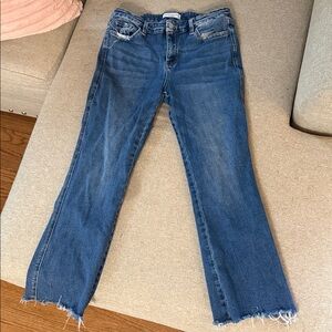 Flying Monkey Mid Wash Flare Jeans with Raw Hem MY FAVORITE JEANS